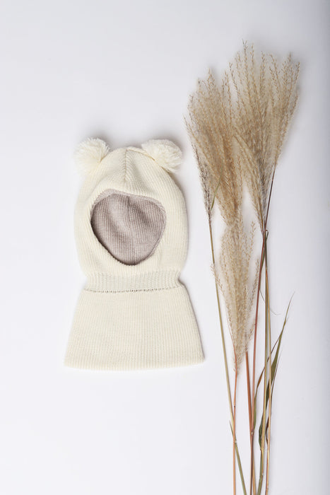 Merino vilnos šalmukas - kepurė Snowflake