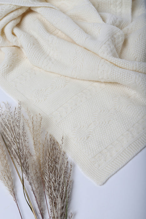 Vaikiškas merino vilnos pledas Snowflake