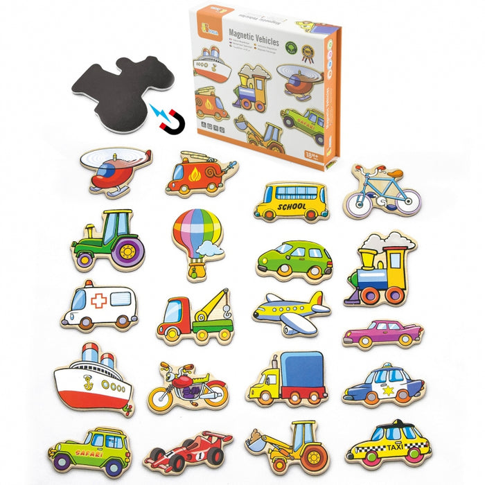 Mediniai magnetukai transporto priemonės (20 vnt. rinkinys)