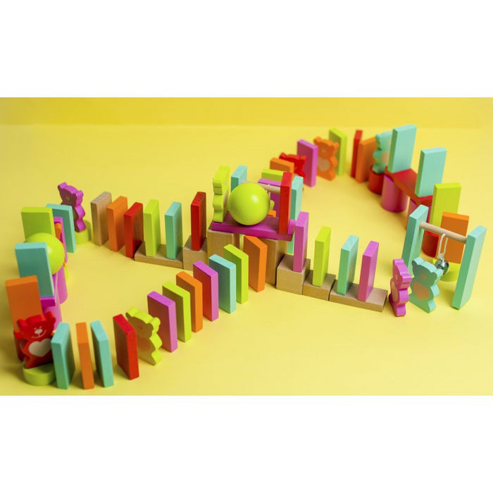 Medinės domino kaladėlės (105vnt.)