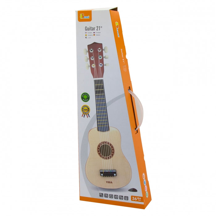 6 stygų medinė gitara